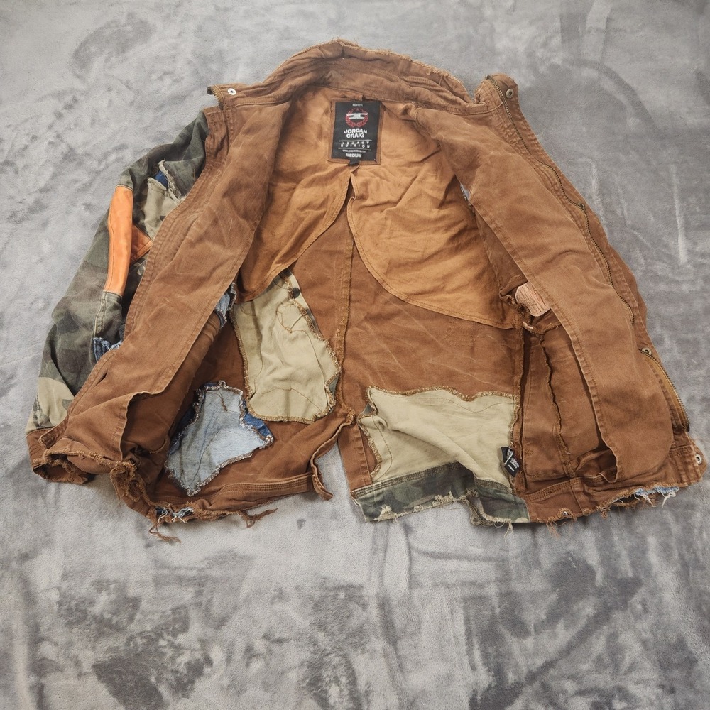 Jordan Craig Jacket Mens Medium Brown Legacy Devotion Front Denim Streetwear - Picture 3 of 8